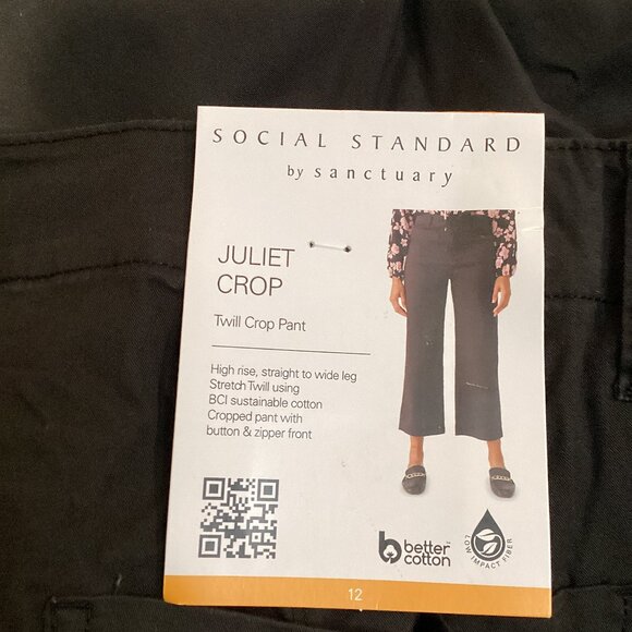 Social Standard by Sanctuary Ladies Juliet Twill Crop Pant - Picture 8 of 8